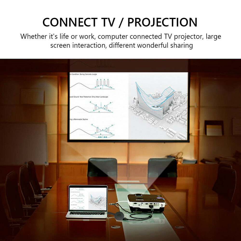 Wireless HDMI WiFi Mobile Phone Screen Projector Video Media TV Display Receiver