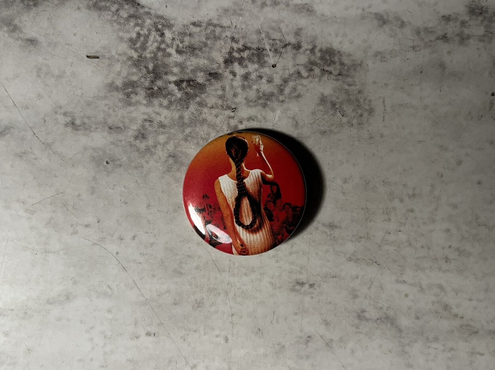 April Fools Day Pinback Button. Original Handmade 1.5” Button. Slasher Horror.