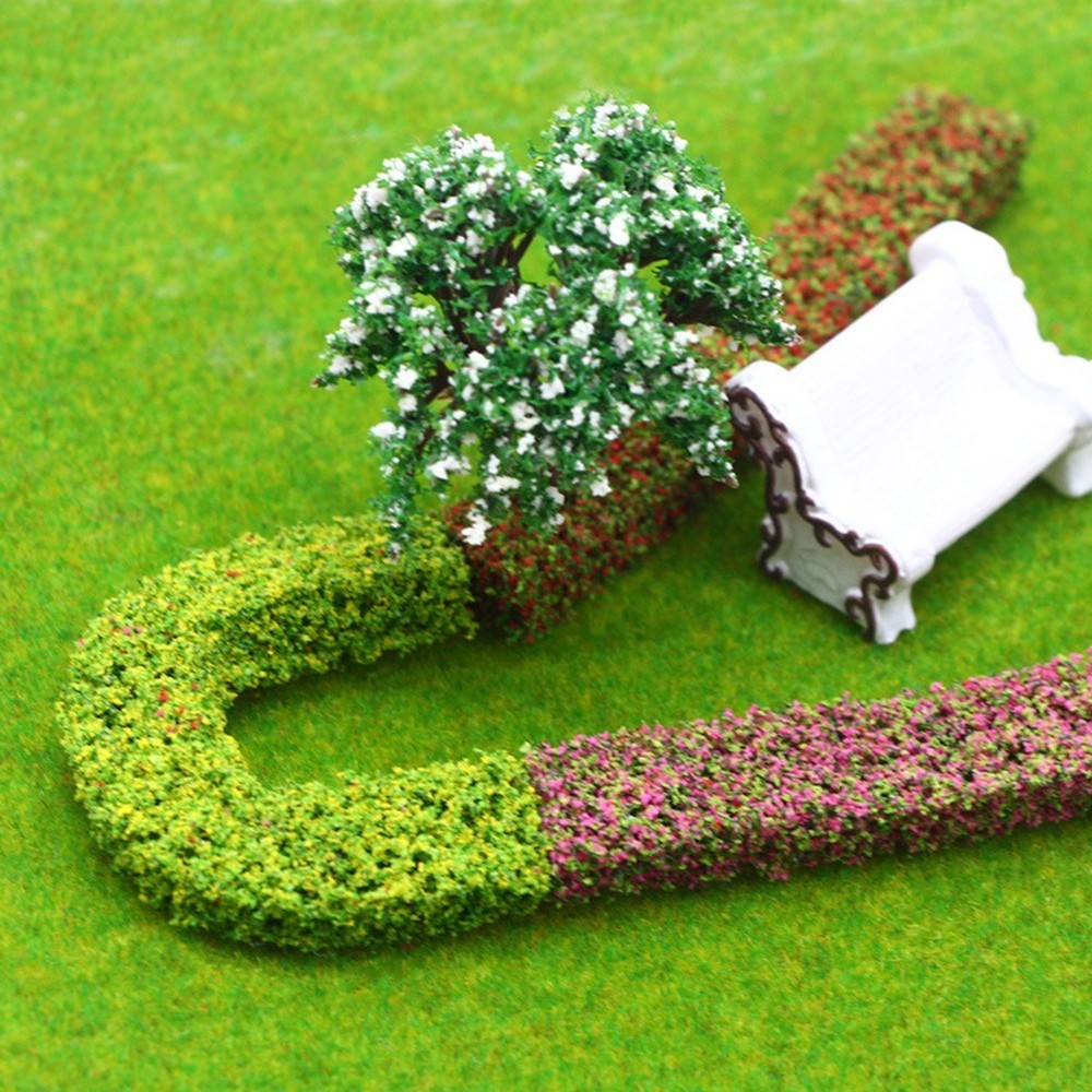 Miniature Landscaping Set 9 Shrub Strips & 6 Model Trees for Creative Projects