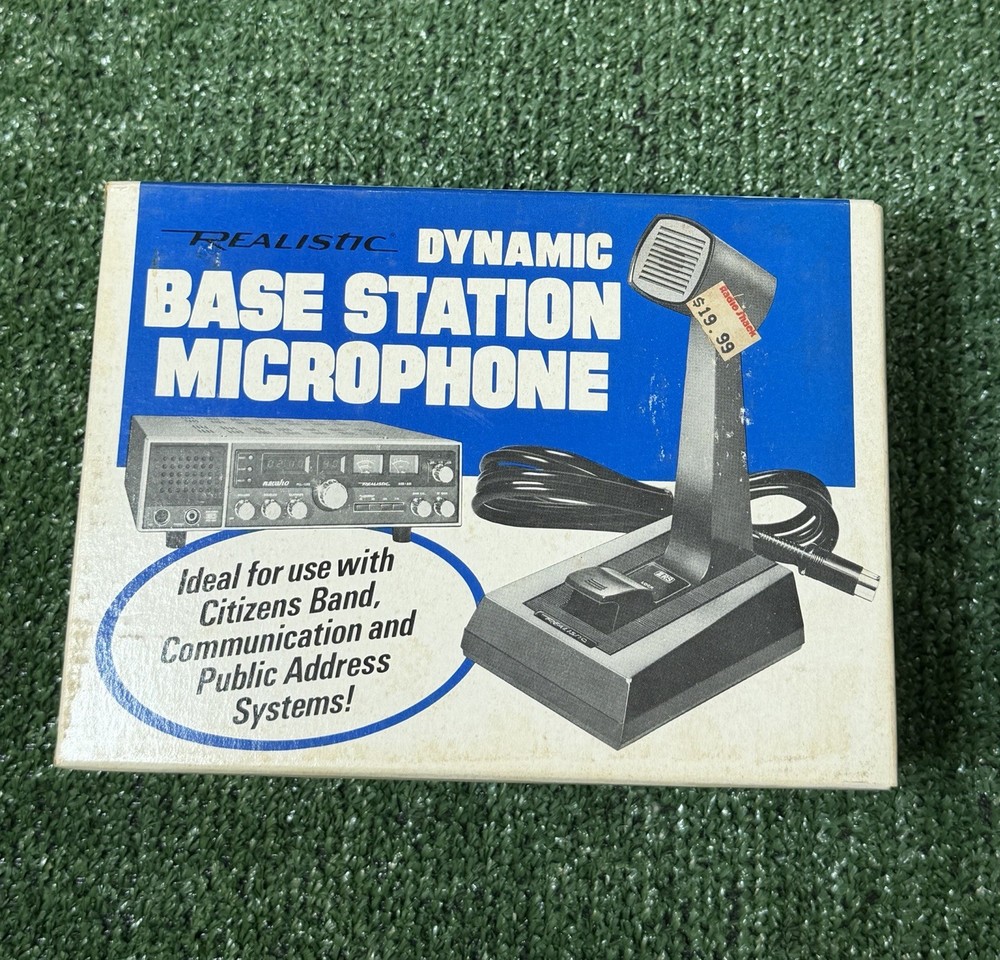 Realistic DYNAMIC BASESTATION MICROPHONE 21-1176 BRAND NEW / NEVER USED