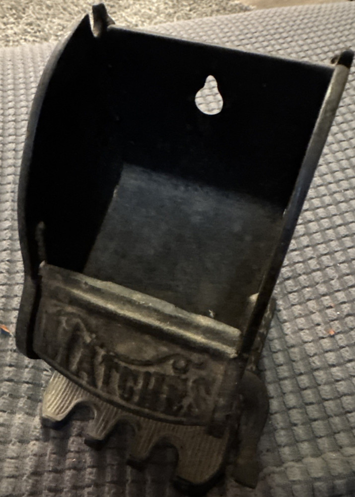 Unusual Cast Iron Match Safe-Mrchanical-1897 Patent