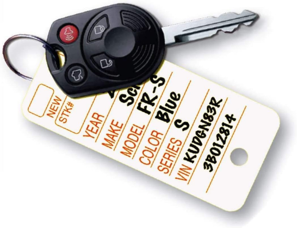 Poly Tag White Key Tags with Ring - 250 Count - Includes Rings and 2 Fine Point