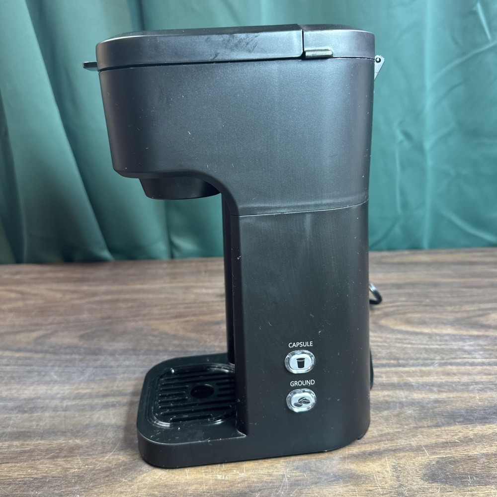 Walmart Single Cup Pod & Ground Coffee Maker Black Tested And Working