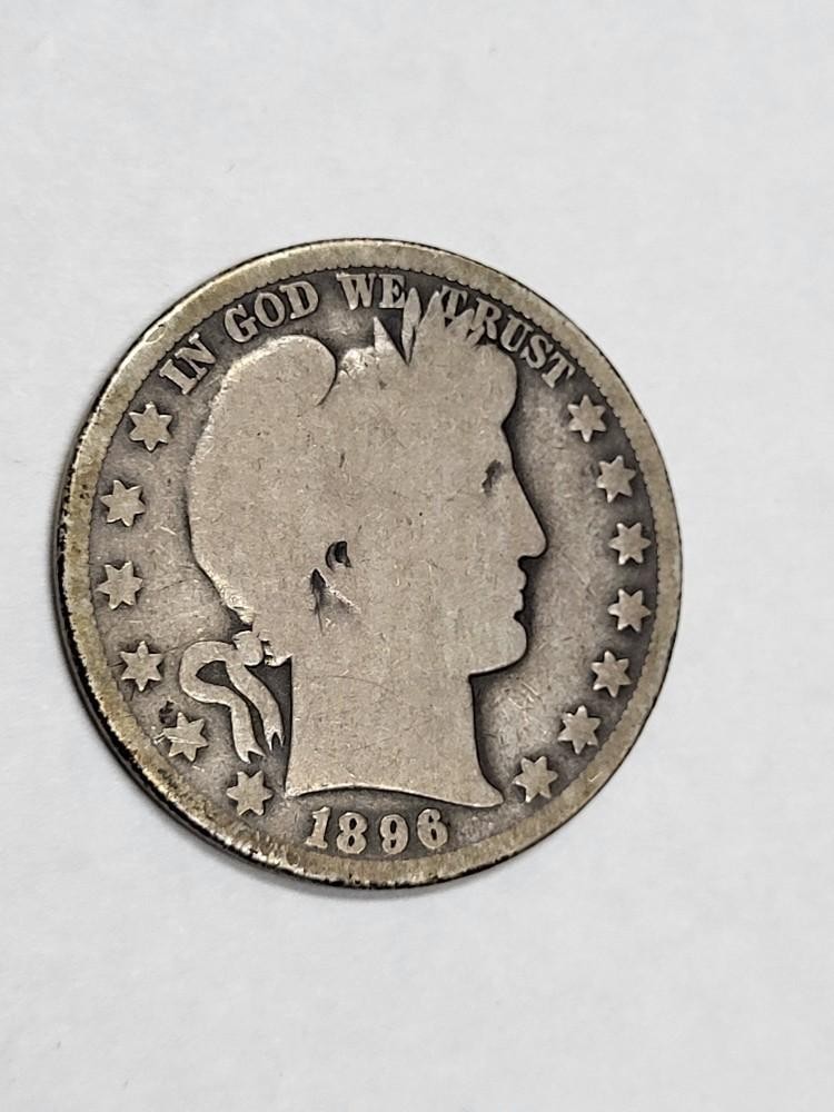 1896 O Barber Half Dollar