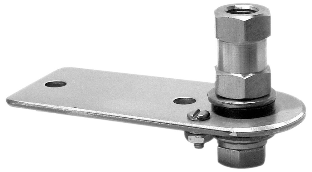 Accessories Unlimited AUSM18 Flat 5-1/2" CB Antenna Mounting Bracket w/ Lug Stud