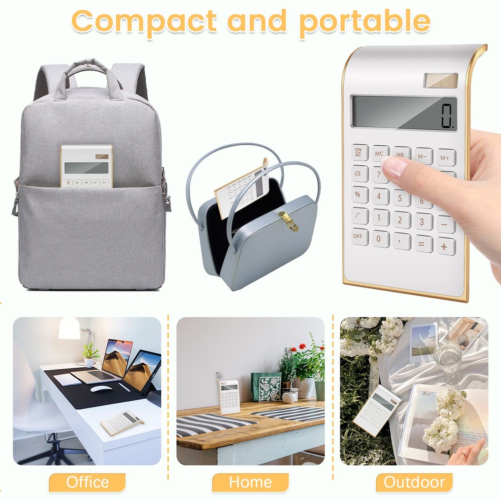 Calculator, Slim Elegant , /Home Electronics, Dual Powered Desktop5305