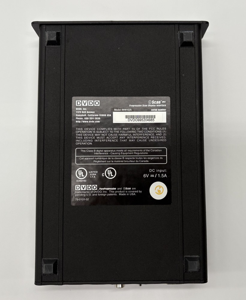DVDO iScan Plus Progressive Scan Display Interface, Model MM102A