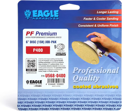 Eagle Abrasives 6” S-Tack Discs PF 15/H