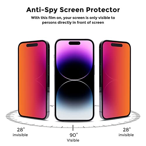 iPhone 15 / iPhone 14 pro Privacy Screen Protector - Privacy protector for