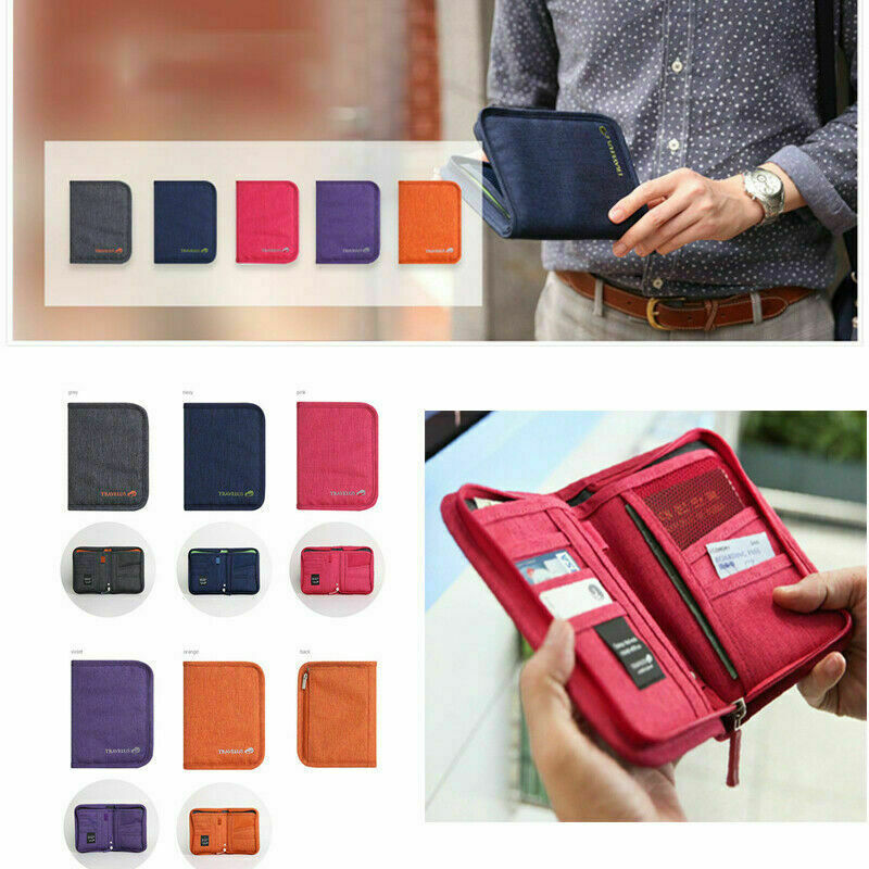 Multi-function Document Package Travel Passport Holder Multiple Card Wallet