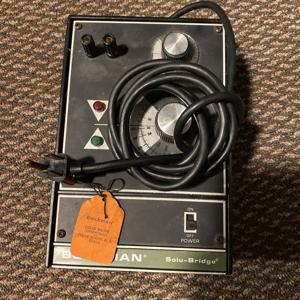 Beckman Solu-Bridge SD-B15 Conductivity Controller Science Electronics Box
