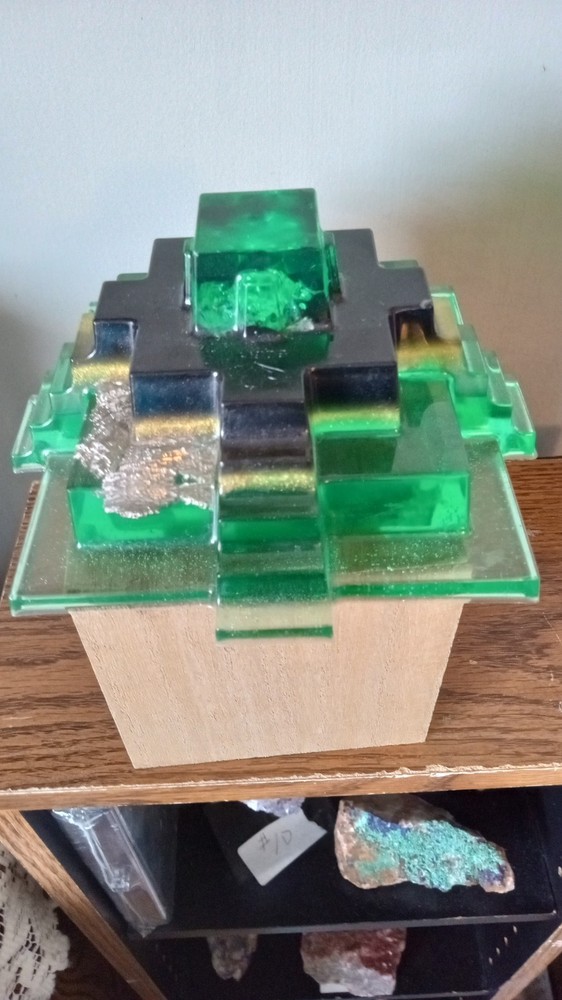 Bismuth Cystal Pyramid ~ Handmade ~ Unique Gift ~ ( last one )