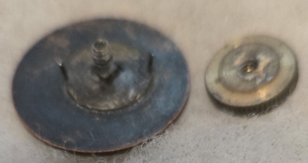 WW1 US Army Engineer Company Collar Disc with nut