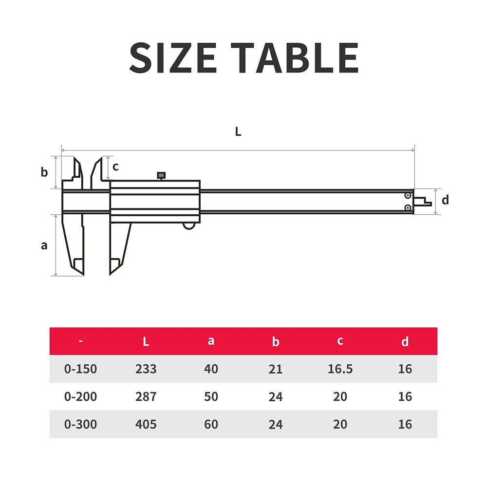 Calipers Micrometer Tool 0-12" Inch/Metric Range Resolution Slide 0-12‘’