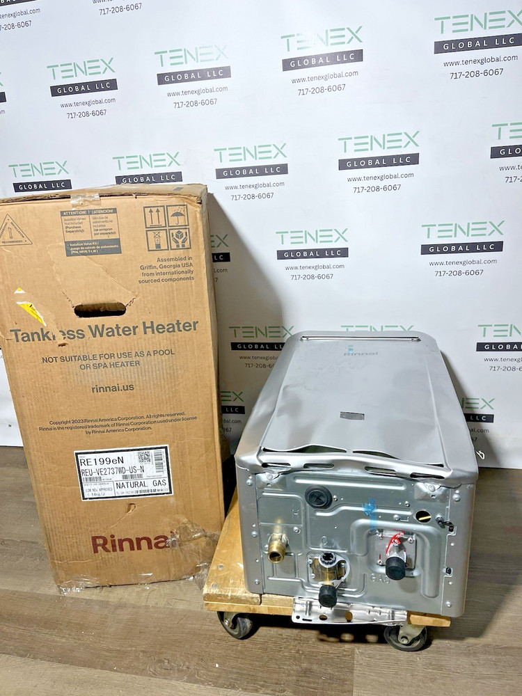 Rinnai RE199eN Outdoor Tankless Water Heater 199k BTU Natural Gas (C-4 #1787)