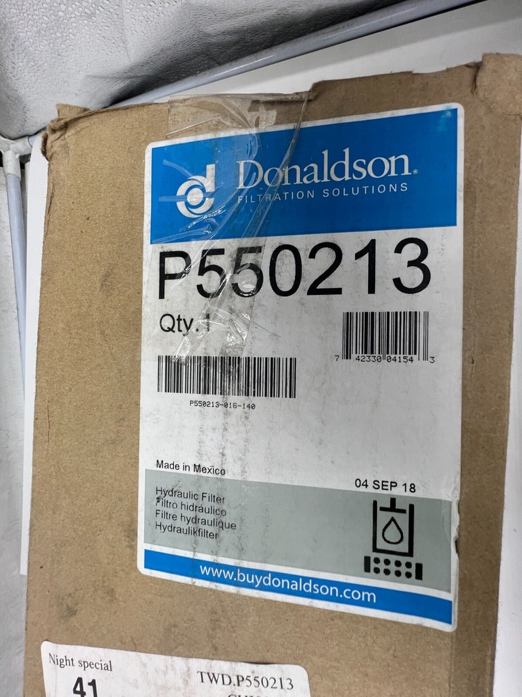 Donaldson P550213 Hydraulic Filter Cartridge Replacement