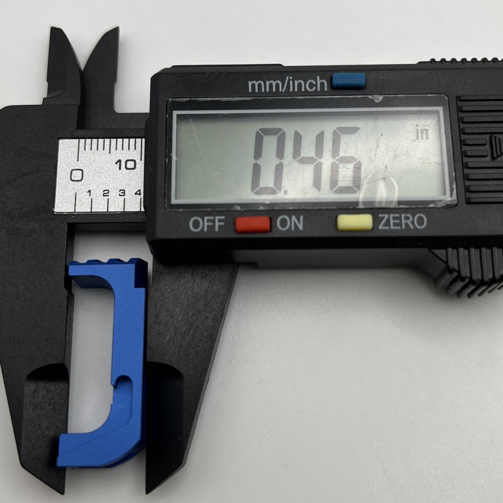 Extended Mag Release for GIock GEN 4 ,Gen 5, Aluminum Blue