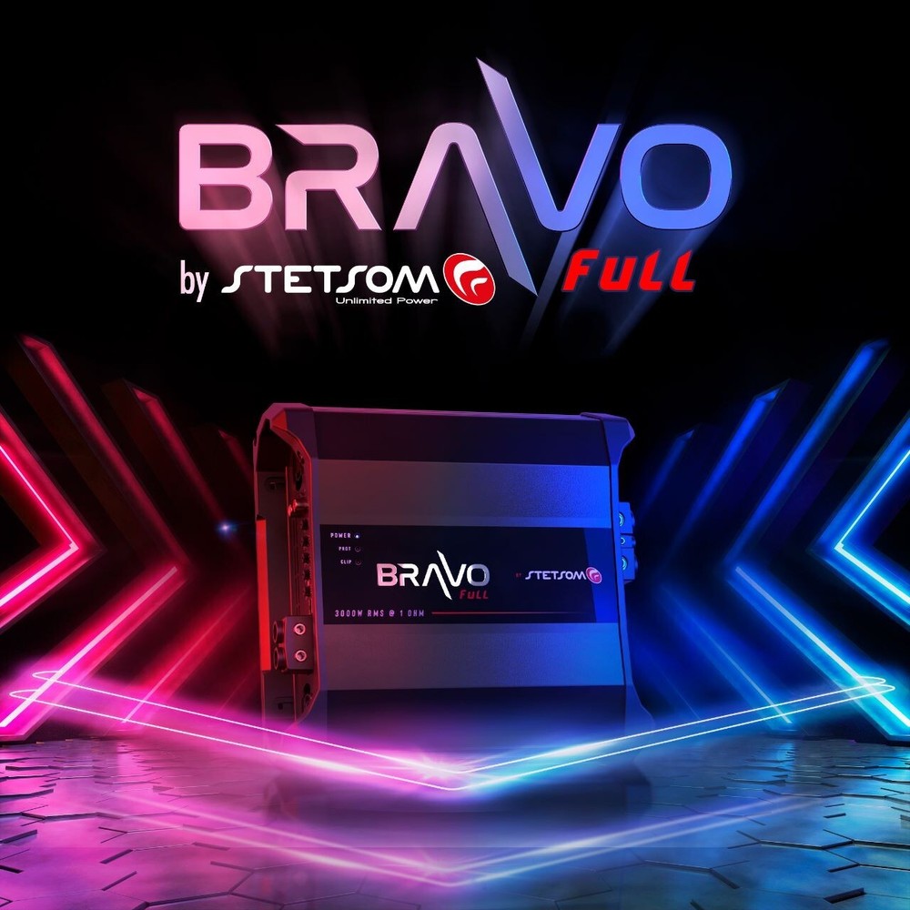 Stetsom Bravo Full 3000 1ohm Digital Amplifier + Same Day Shipping From USA!