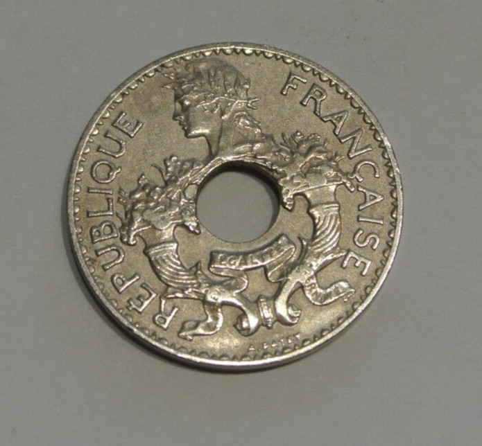 INDOCHINE 5 CENT 1937 SUP RARE
