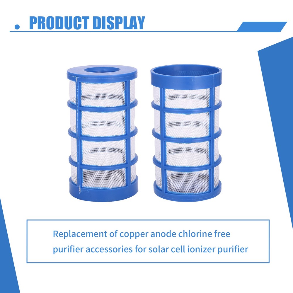 2PCS Replacement Screen for Solar Pool Purifier Cleaner Ionizer V8T67851