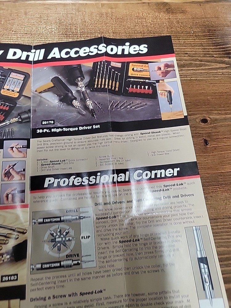 Craftsman Professional SPEED LOK Brochure