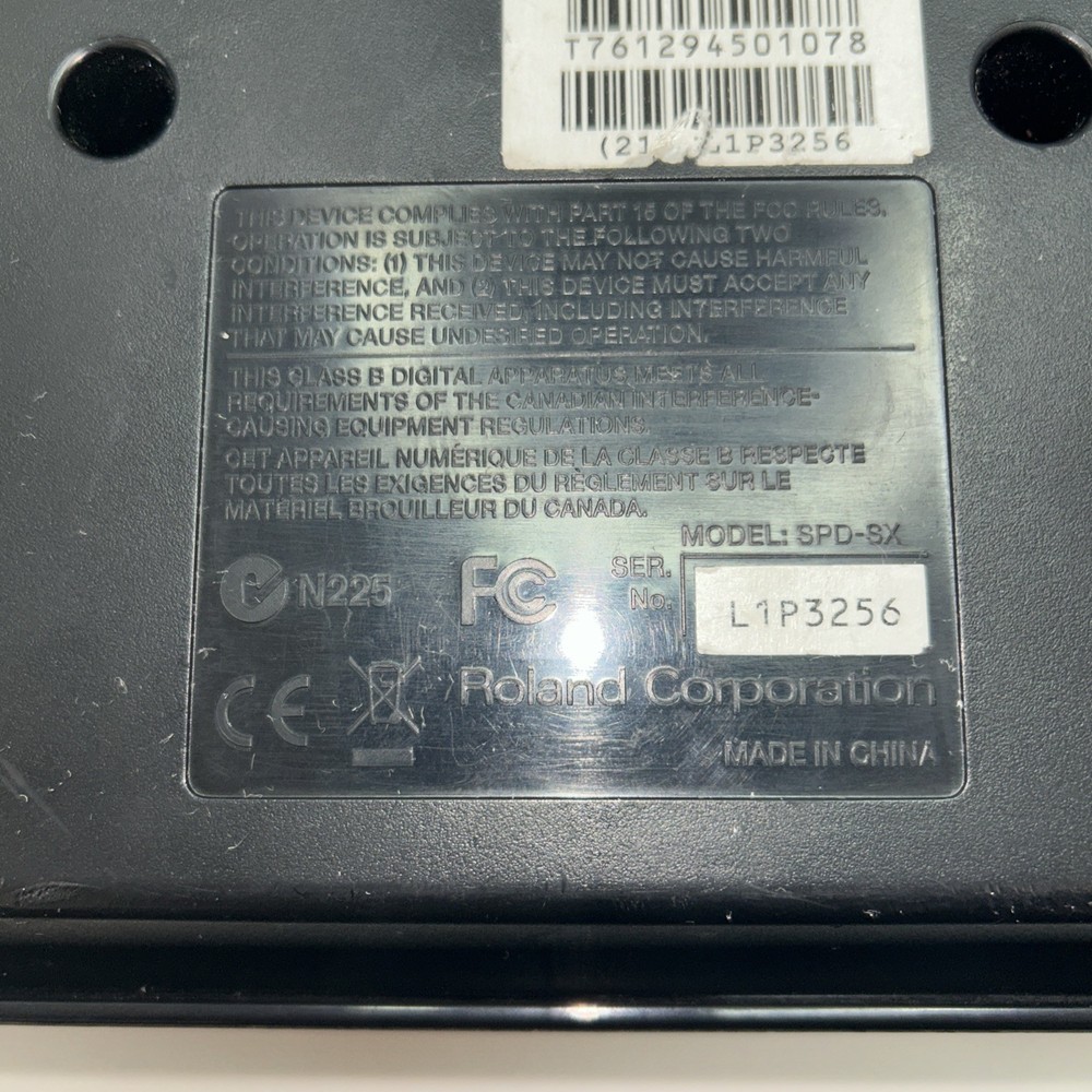 Roland SPD-SX Drum Sampling Pad With AC Power Adapter Percussion Pad READ