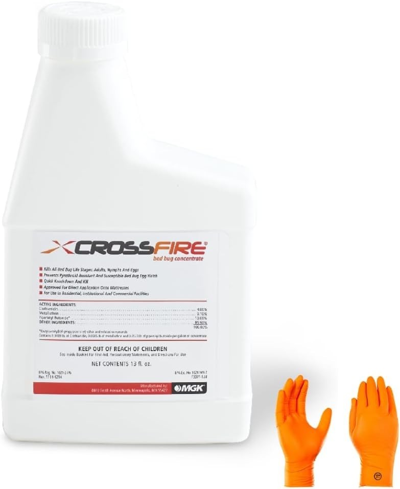 Crossfire Concentrate 13 oz Insecticide -  Powerful Bedbug Elimination