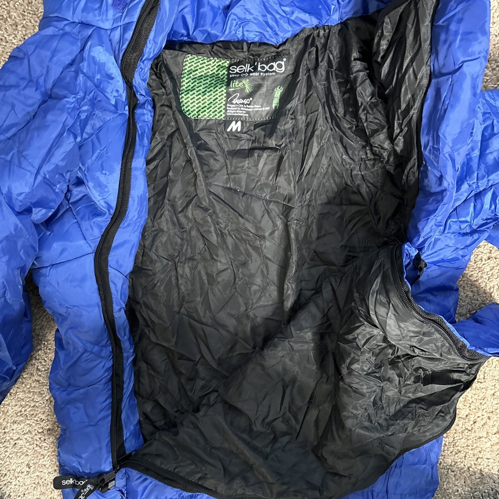 Selk’bag Lite Sleep + Wear System Size M Medium Blue & Black