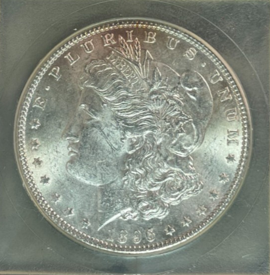 1896-P MORGAN SILVER DOLLAR ~BU ~NICE COIN~REF#USC