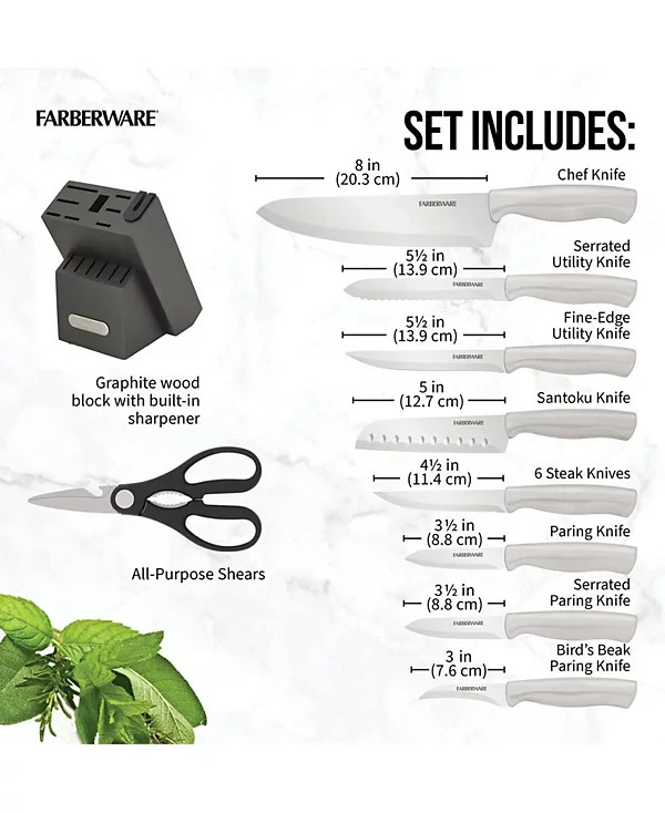 Farberware Edgekeeper 15-Piece Cutlery Set