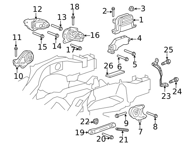 Genuine GM Multi-Purpose Bolt 11570063