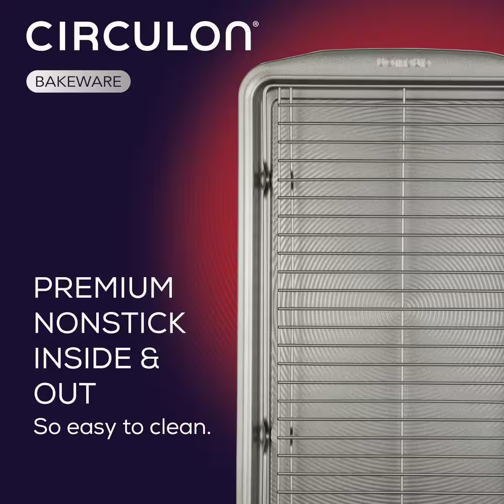 Bakeware, 3-Piece, Silver, Bakeware Set