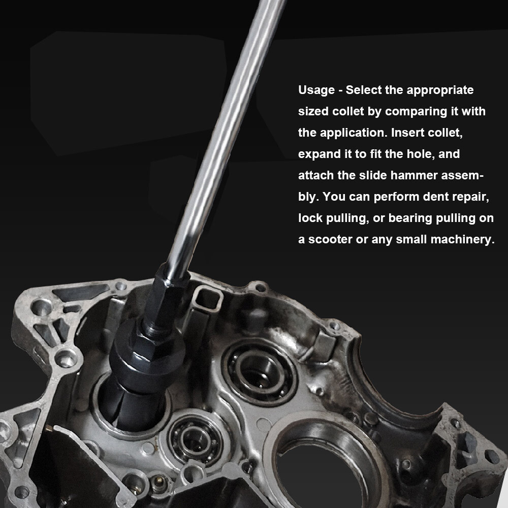 9pc 8-32mm Blind Hole Inner Bearing Puller Set Remover Slide Hammer Internal Kit