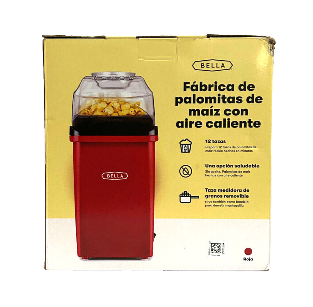 Bella Hot Air Popcorn Maker Complete in Box, Pre-owned