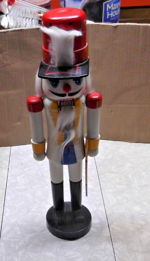 WOODEN hunter NUTCRACKER HOLIDAY ORNAMENT 15'' TALL HO-159