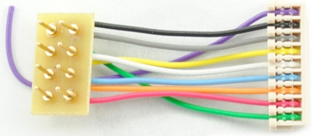 TCS 1186 ~ C628-H/C630-H Harness ~ 9 Pin to 8 Pin DCC Decoder Harness