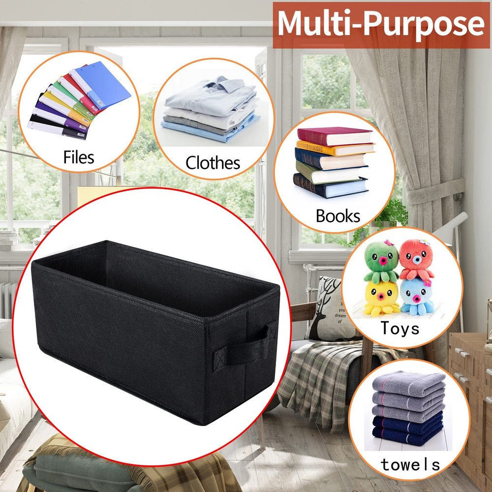 UENTIP CD Storage Boxes - Pack of 2 Case Holder - 13.2" 2pack-black, black