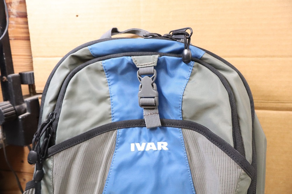 Ivar Revel Backpack Blue & Gray Excellent