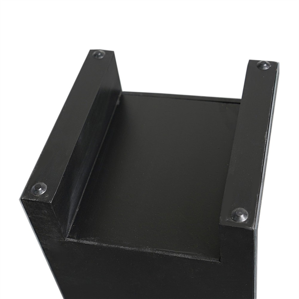 3-Drawer Mirrored Glass Bedside Table - Size S Bedroom Storage