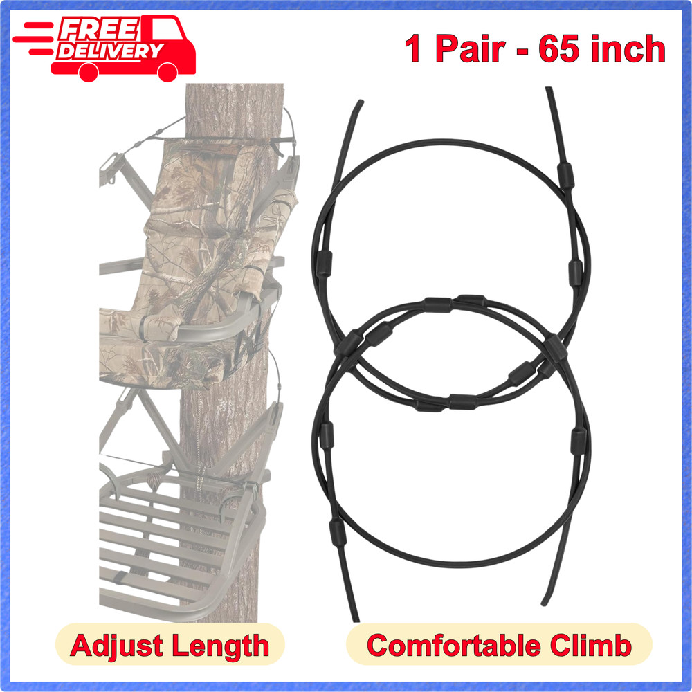 Climbing Tree Stand Replacement Cables for Summit Climber, 65" Hang On Climber