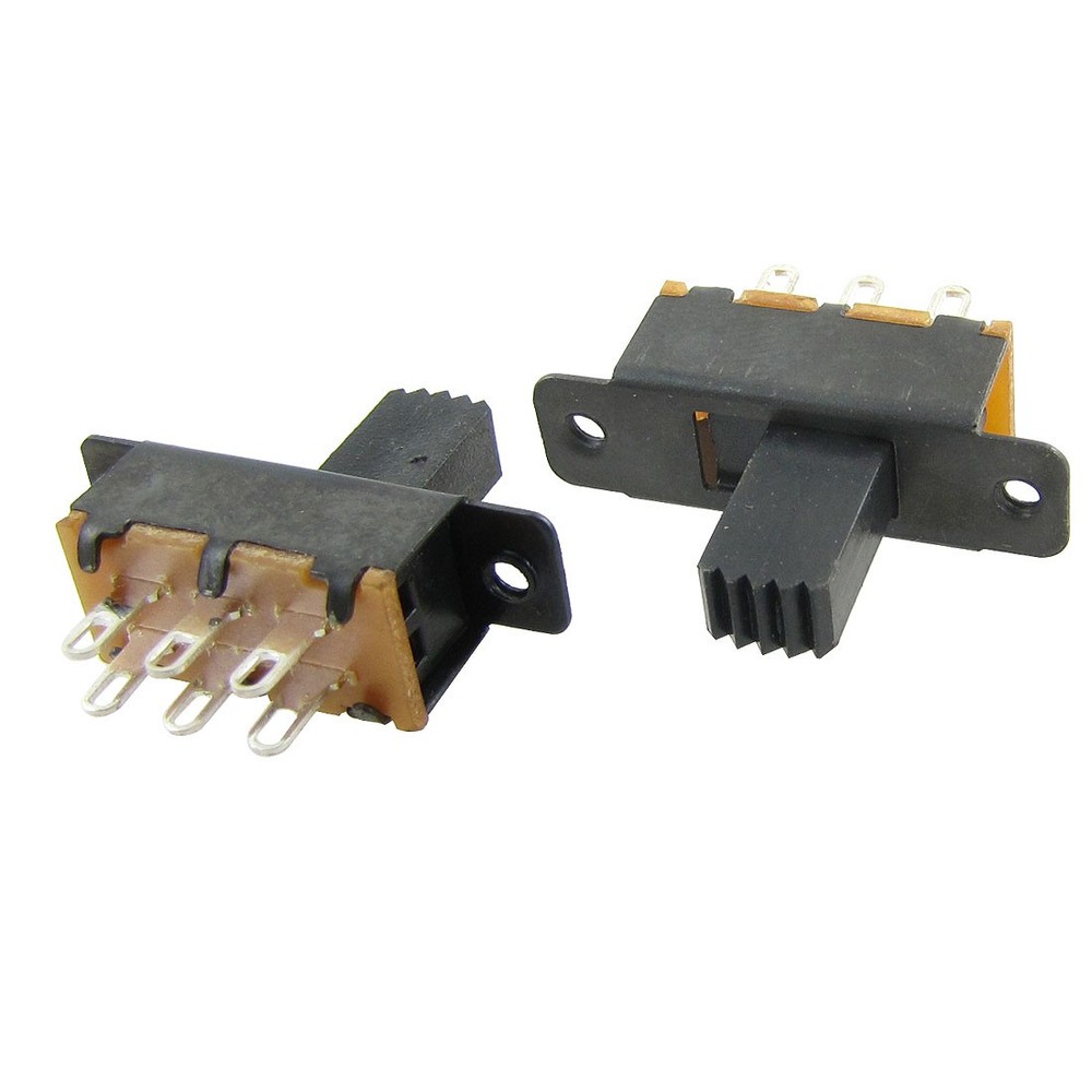 10 x SS22F25-G7 2 Position DPDT 2P2T Panel Mount Mini Slide Switch