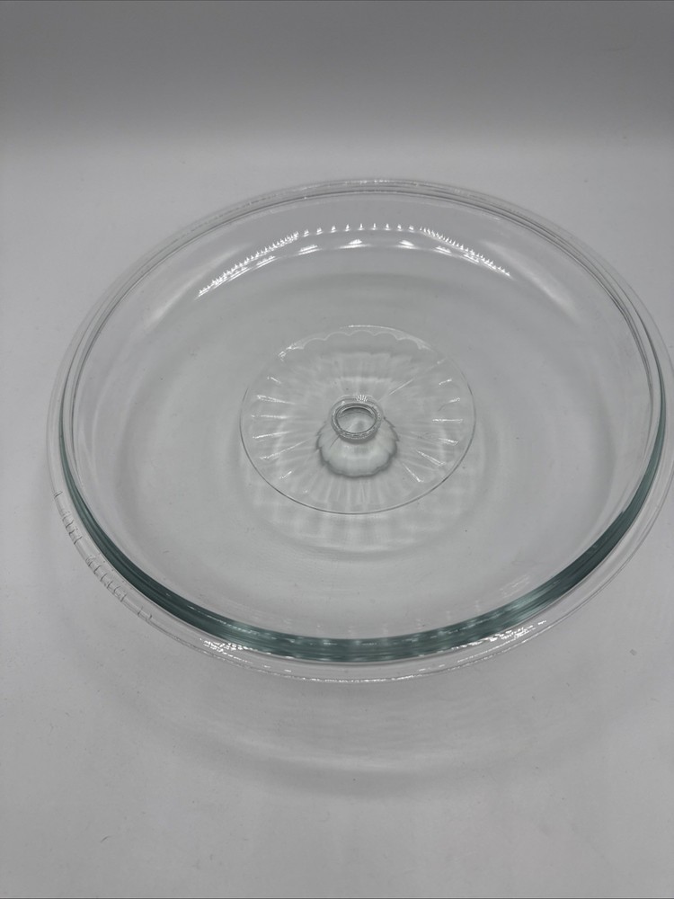 Vintage Pyrex Clear Casserole Lid 624C Optic Knob Handle 8.75" Replacement