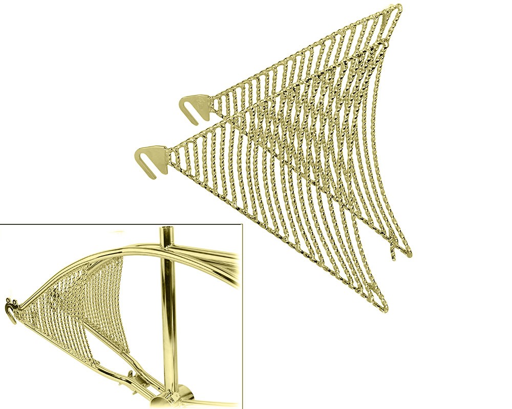 Bike 26 Twisted Frame Bottom-Insert Gold.