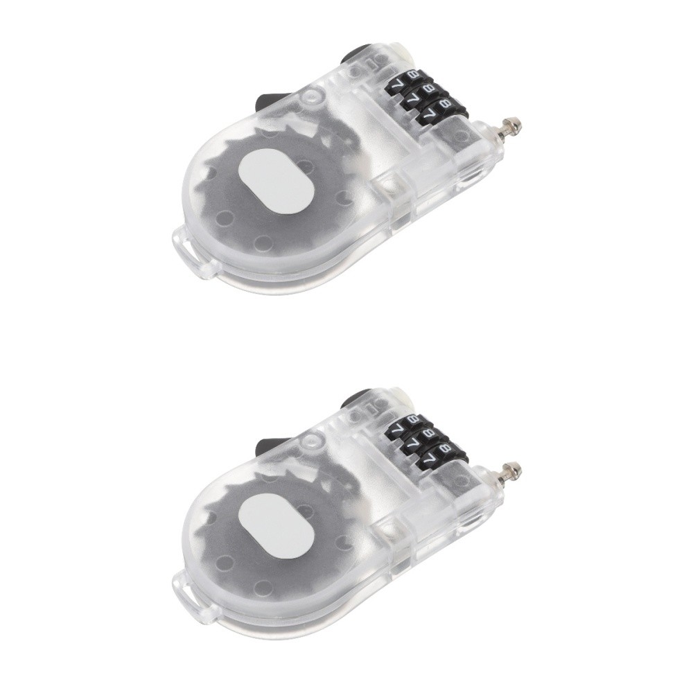 2 PCS Combination Lock for Snowboard Bike Safety Locks Ski Cable