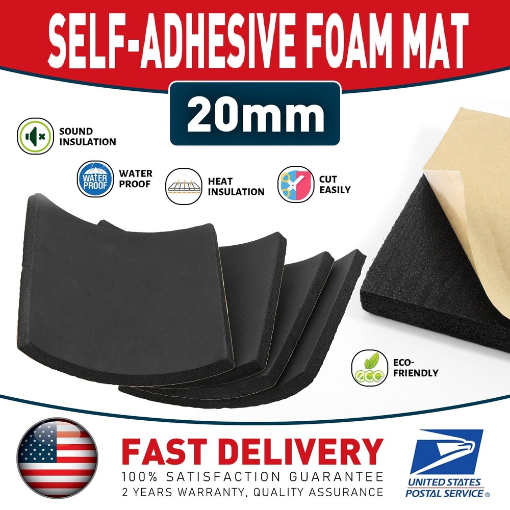 SelfAdhesive Closed Cell Foam 20MM-Premium Insulation For Shock Absorption&Craft
