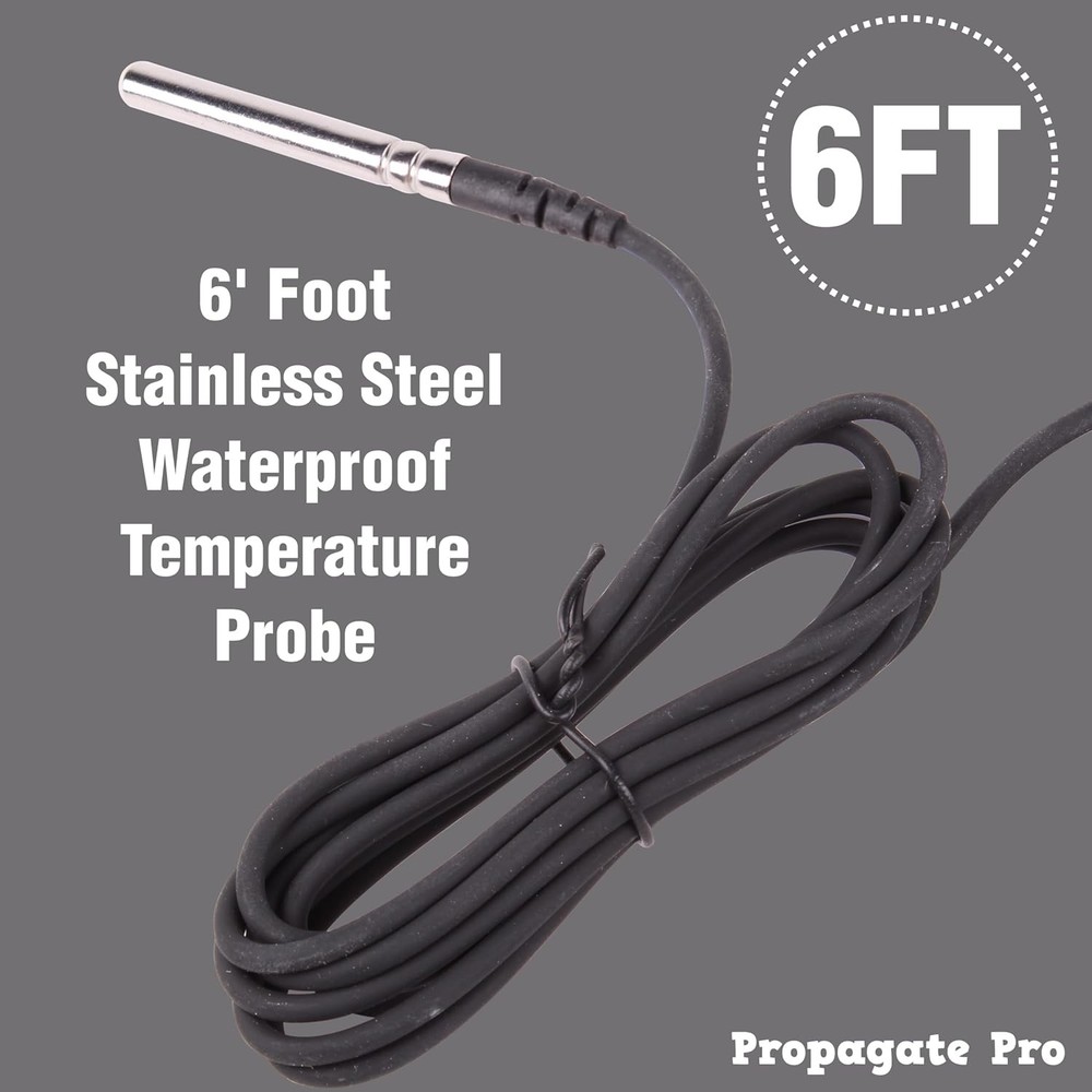 15 Amp Plug in Digital Temperature Controller Outlet by Propagate Pro | White