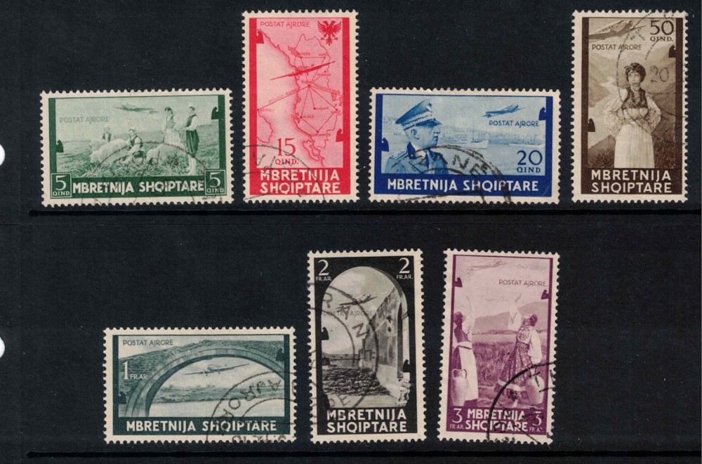 1940 Albania Scott C47-53 Used