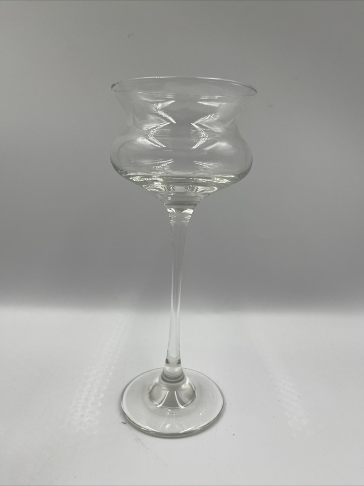 GLASS THREE PIECE DECORATING VASE STEMMED DISPLAY HOLDERS