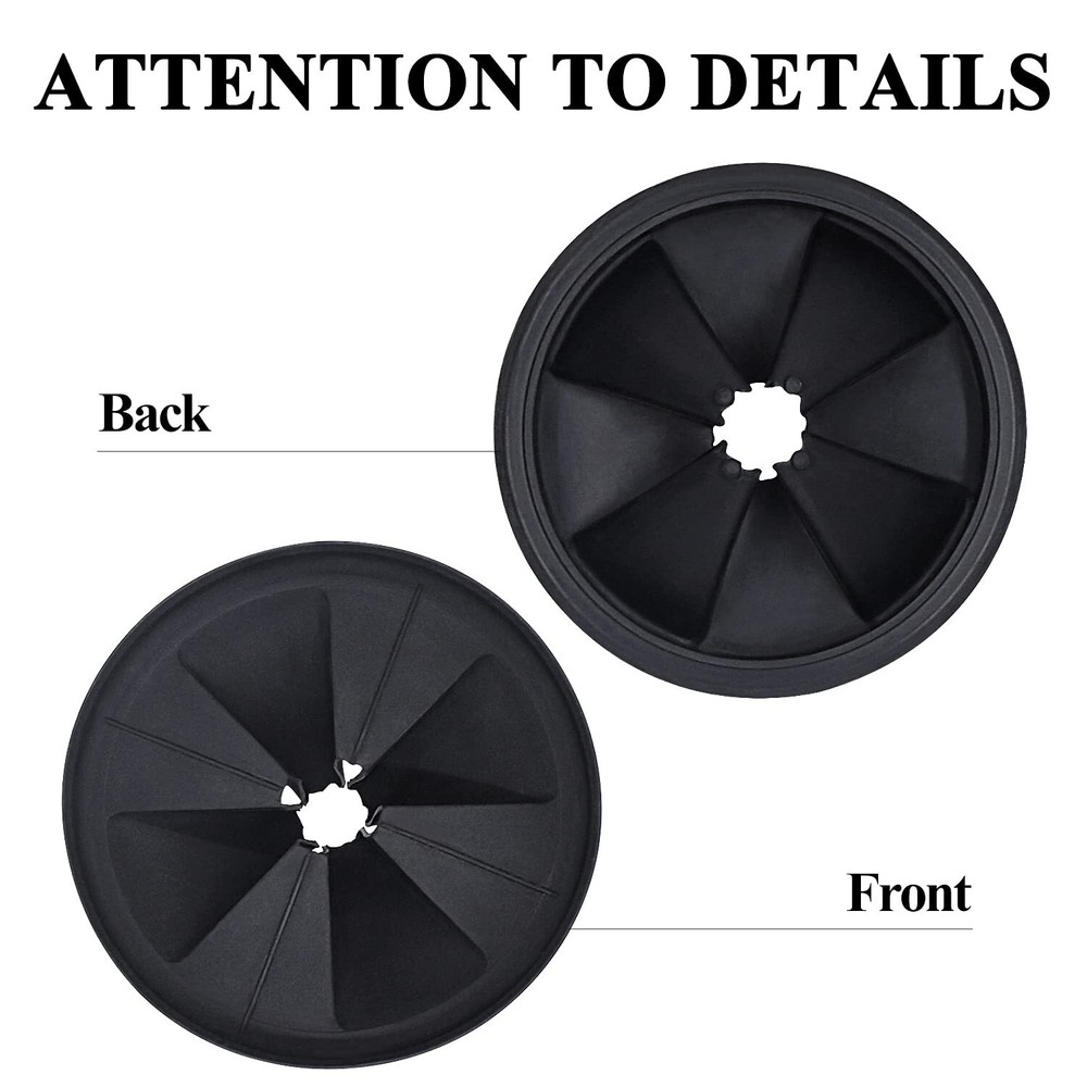 3 3/8" Garbage Disposal Splash Guards (2 Pack) Sink Baffle QCB-AM Replacement...