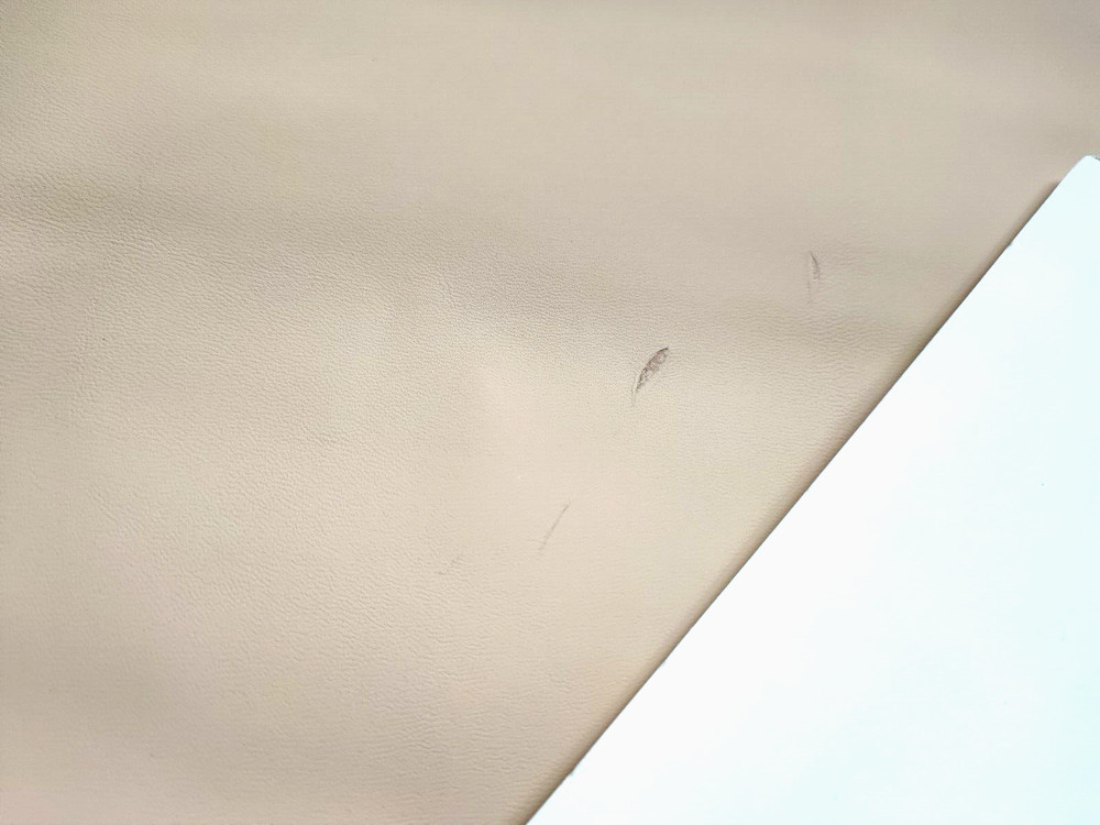 flesh-pink goatskin leather whole hide stiff